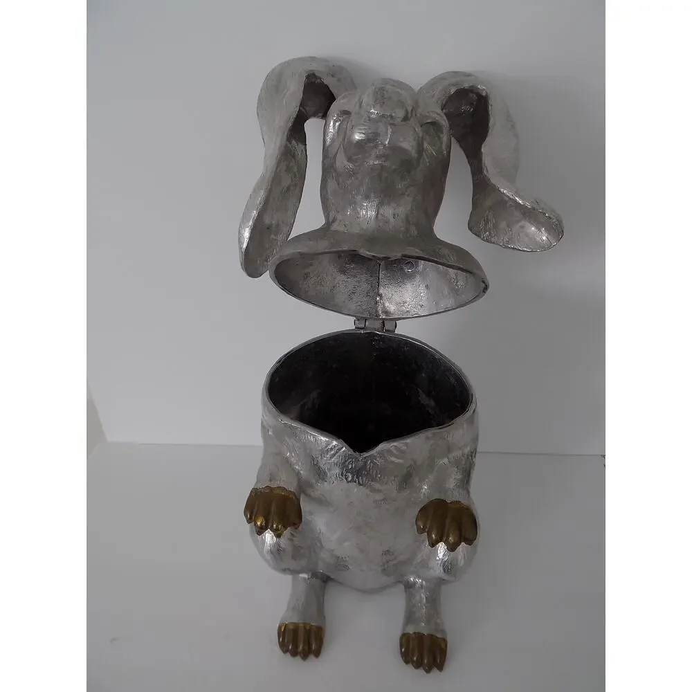 Vintage Arthur Court Rabbit wine cooler wine bucket chiller 1986